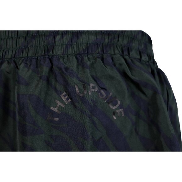 The Upside Women's 6 Green Blue Running Shorts Camo Casual Athletic Drawstring - Picture 2 of 8